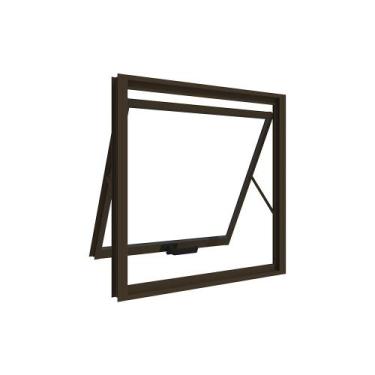 Imagem de Janela Maxim-Ar  60cmx60cm em Alumínio Bronze com vidro  Vitrolar - VI