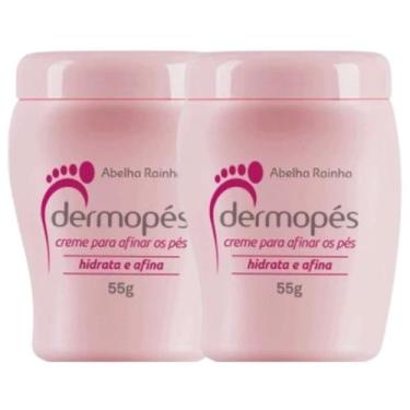 Imagem de 2 Creme para Afinar os Pés Ressecados e Rachados Dermopés 55 g - Abelh