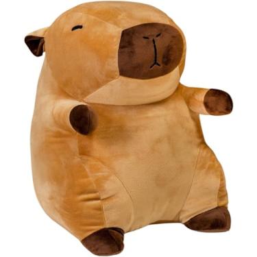 Imagem de Capivaras Para Festa Feliz De Pelúcia Grande Filó Presente Antialérgico Brinquedo Ideal Igual A Foto Oferta Kawaii Capybara Realista Dia Das Crianças Baby Bebe Natal (Capivara 32cm)