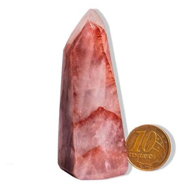 Imagem de 01 Ponta Hematoide Vermelho Lapidado 50 a 100g 4 a 7cm TipoB - Cristai