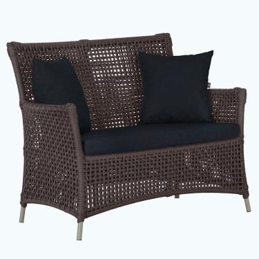 Imagem de 1 Sofá área Externa Igapó Alumínio Fendi Corda Náutica E12 Marrom