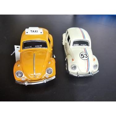 Imagem de Kit Fusc Kombi Miniatura Colecionável Brinquedo Carrinho Metal À fricção Abre Portas (Edições Especiais: Táxi + 53)