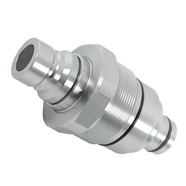 Imagem de WFLNHB 7246799 Acoplador rápido de face plana macho hidráulico de 48 mm de diâmetro AT406474 Substituição para Bobcat 753 763 773 863 864 883 A770 Substituição para Johnn Deeree 318E 319E 320E