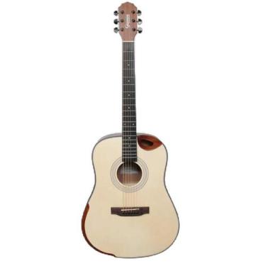 Imagem de Violao giannini gdh ceq n aco dreadnought half ct el/ac natural c/ bag
