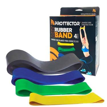 Imagem de Kit Rubber Band Elástica 4 Tensões Prottector