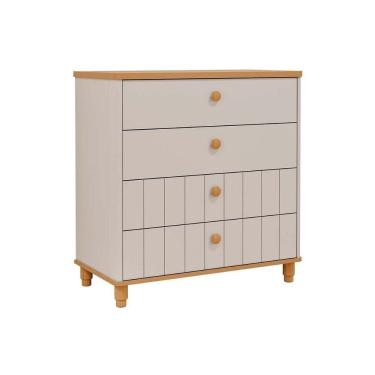 Imagem de Cômoda Infantil Cupcake C- 4 Gavetas Off White-nature - Permóbili Baby
