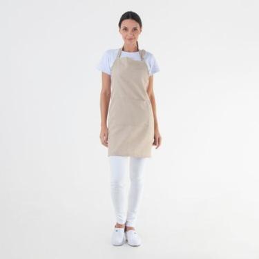 Imagem de Avental Colorido Cozinha Restaurante Bar Padaria Lanchonete Cor:Bege -