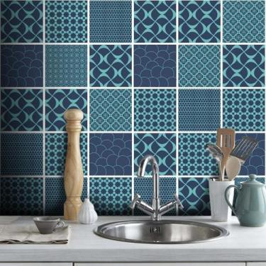 Imagem de Adesivo Destacável Azulejo para Cozinha Turcos e Caicos - TaColado, 15