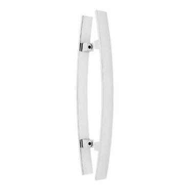 Imagem de Puxadores Curvo Duplo Portas Pivotante Madeira/Vidro - 80 Cm - Bruno A