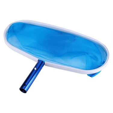 Imagem de Ancinho de folha de piscina, Escumadeira de rede resistente com ancinho de rede para tanque de peixes para banheira de hidromassagem