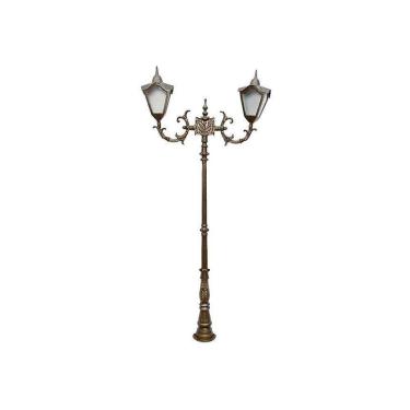 Imagem de Poste Colonial Veneza Jardim de Alumínio 02 Luminária 2,42m