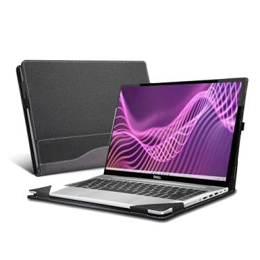 Imagem de Capa para laptop HP EliteBook 640 35.6 cm G9 |HP EliteBook 645 G10 | Dell Latitude 5440| 5430|35.6 cm 2 em 1 capa protetora de couro PU (cinza)