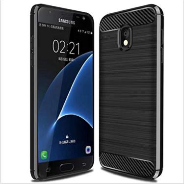Imagem de Capa para Samsung Galaxy J7 Star, com sensação suave, proteção total, anti-arranhões e impressões digitais + capa de celular resistente a arranhões para Samsung Galaxy J7 Star