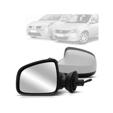 Imagem de SPJ, Retrovisor Manual para Logan Duster Sandero 10 a 15 motorista EB667