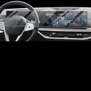 Imagem de Gerrit Película protetora para console central de navegação do carro, tela LCD, filme TPU, protetor de tela antirarranhões, para BMW X5 X6 G65 G66 2024