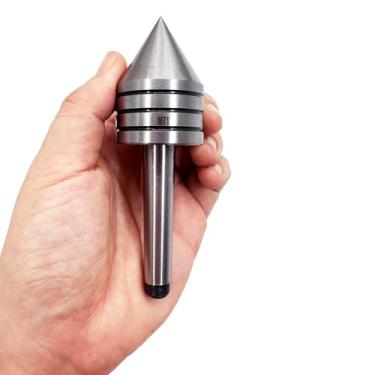 Imagem de Acessórios para Torno de Madeira MT1 Heavy Duty Live Tailstock Center Woodworking Torno de Madeira Rolamento de Esferas Rotativo Ponto 60 Graus (MT1)