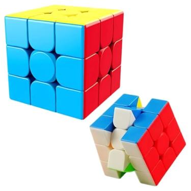 Imagem de Cubo Mágico Profissional Interativo 3x3x3 Com Ajuste de Pressão Giro Rápido Velocidade Precisão Não Trava Original Não Descasca