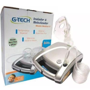 Imagem de Inalador E Nebulizador Superflow Plus G-tech Prateado
