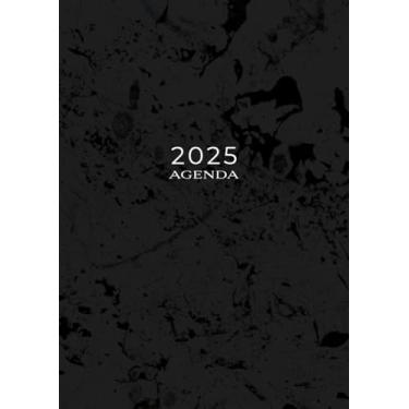 Imagem de 2025 Agenda: Calendario Settimanale Con Orari 5:00-23:00 | Vista Verticale | 1 Settimana Su 2 Pagine | 12 Mesi Planner Intempo | Formato A4 | Diario Appuntamenti | Soft-Cover Nero