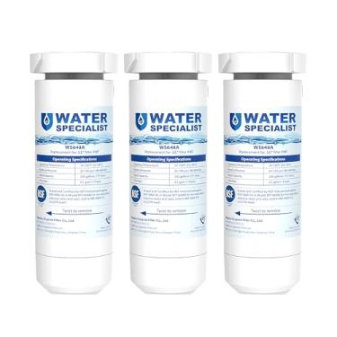 Imagem de Waterspecialist Filtro de água de geladeira certificado XWF NSF, substituição para GE XWF, modelos de geladeira GE começando com GBE21, GDE21, GDE25, GFE24, GFE26, GNE21, pacote com 3 (a embalagem pode variar)