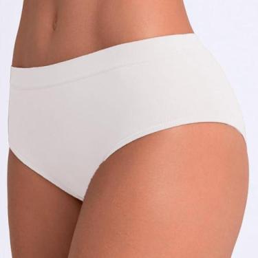 Imagem de Calcinha Loba Caleçon Clássica Sem Costura 40900-001, Branco, 12, GG