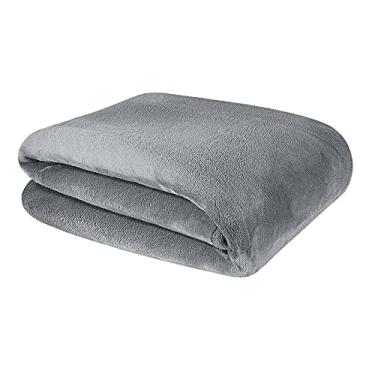 Imagem de Cobertor Mink Liso 300 Queen - Andreza - Cinza