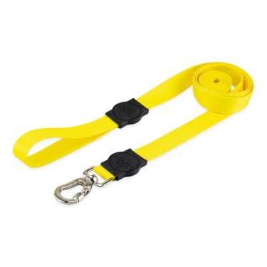 Imagem de Mood Pet Coleira Guia 2 Metros Para Cães Cachorro Adestramento Passeio Porte Grande Médio Pequeno (Yellow, PP)