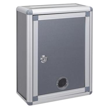 Imagem de Toyvian Pequena Caixa De Sugestões Caixa De Correio Com Fechadura Pendurado Na Parede Sugestões Reclamações Liga Alumínio Escritório Cartas Doações