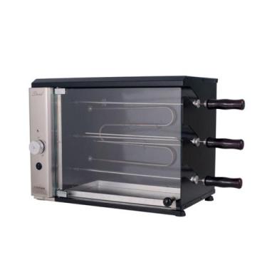 Imagem de Churrasqueira Elétrica Vertical Bancada 3 Espetos Porta - Titan Eletro