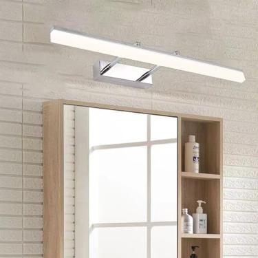 Imagem de Luzes dianteiras de LED para espelho de banheiro IP44 à prova d'água com lâmpada giratória lâmpada de armário luminária de penteadeira braço ajustável espelho de vaidade luz quarto sala de estar (luz