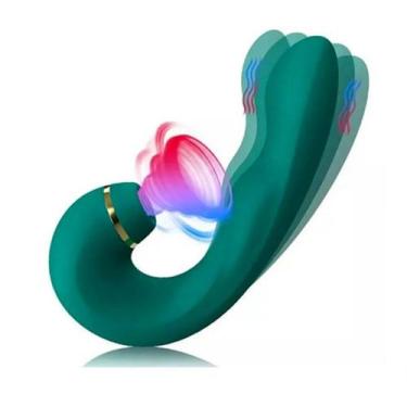 Imagem de Vibrador Recarregável Massageador 3 em 1 Estimulador Feminino Ponto G 