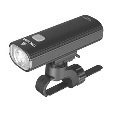 Imagem de Gaciron Luz de bicicleta recarregável por USB, 400 lúmens IPX4 à prova d'água, farol de bicicleta para passeios noturnos, luz frontal brilhante de bicicleta, fácil de instalar para todas as bicicletas
