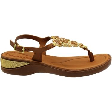Imagem de Sandália Terra e Água Comfort Tira Em Adorno Feminina