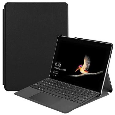 Imagem de Capa Surface Go 2 2020, capa inteligente de couro com caimento justo e caimento fino da Gylint com suporte para pencel para Microsoft Surface Go 2 2020 / Surface Go 2018, Preto