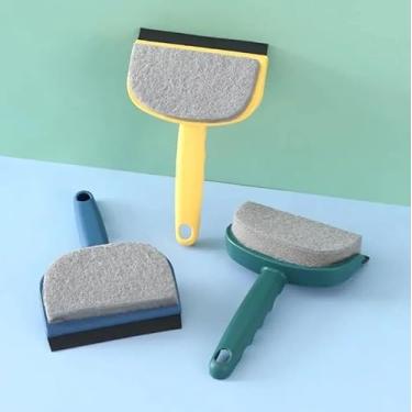 Imagem de Rodinho Esponja 2 em 1 Dupla Face Vidro Pia Janela Cozinha Piso Blindex Azulejo Parabrisa