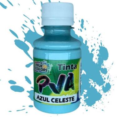 Imagem de Tinta Pva Fosca 100ml True Colors - Cores Frias, AZUL CELESTE - 7129