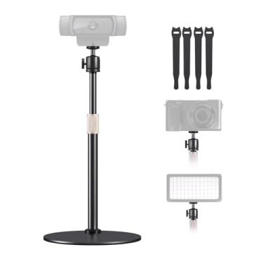 Imagem de jidinung Suporte de webcam para mesa, base compacta