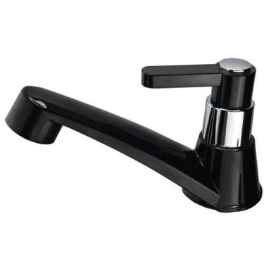 Imagem de Torneira lavatoria de mesa Para Banheiro lavabo 1194 Abs Preta C-72 Me
