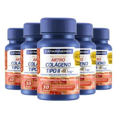 Imagem de Kit 5 Colágeno Tipo 2 40mg UC-II Catarinense 30 cápsulas