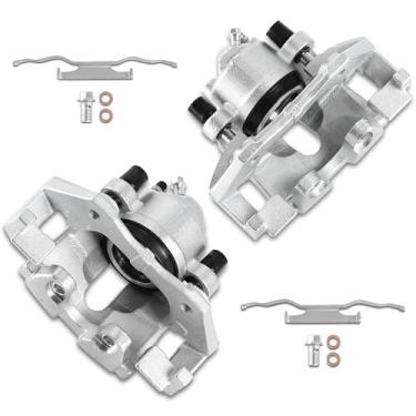 Imagem de UNITHUB Kit de pinça de freio dianteiro direito + conjunto esquerdo com suporte 18B5295 18B5294 compatível com Ford Escape Tribute Mariner 2011-2012 (conjunto de 2)