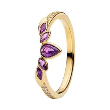 Imagem de Anel Feminino De Prata Esterlina 925 Com Pérola Branca E Laço Rosa, Jo