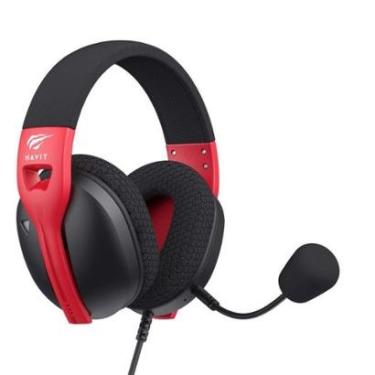 Imagem de Headset Gamer Havit Fuxi H5D, RGB, Drivers de 50mm, P3, Multiplataforma, e - Fuxi-H5D Black/Red-Unissex