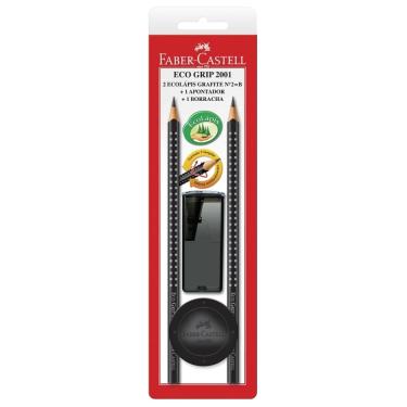 Imagem de Kit Escrita Grip Preto 4 Peças Faber-Castell