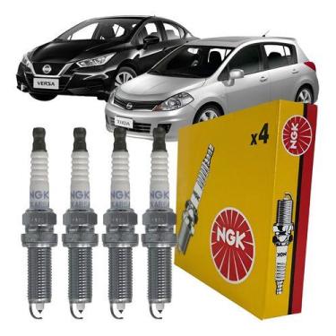 Imagem de Kit jogo vela nissan gran livina kicks march sentra tiida versa - NGK