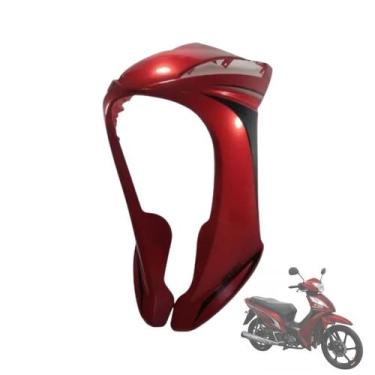 Imagem de Carenagem Frontal Externa Vermelha Shineray Jet 50 - SMART FOX