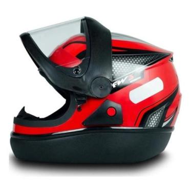 Imagem de Capacete Fechado Moto viseira Automático Fw3 Motoboy , Vermelho2
