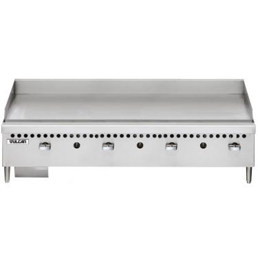 Imagem de Chapa a Gás GLP VCRG48 4 Queimadores Alumínio Alta Espessura 25,4mm Inox Vulcan