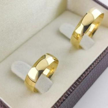 Imagem de Par de Alianças de ouro 18k 5mm 5g e aparador de prata - Sheju Joias