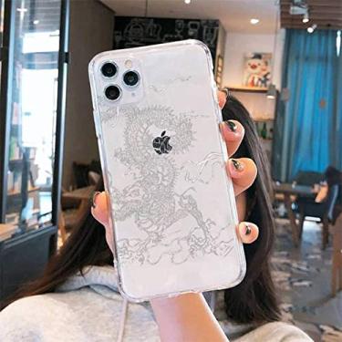 Imagem de Cool dragon capa de telefone macio transparente para iphone 5 5s 5c se 6 6s 7 8 11 12 plus mini x xs xr pro max, a13, para iphone 7 plus ou 8 plus