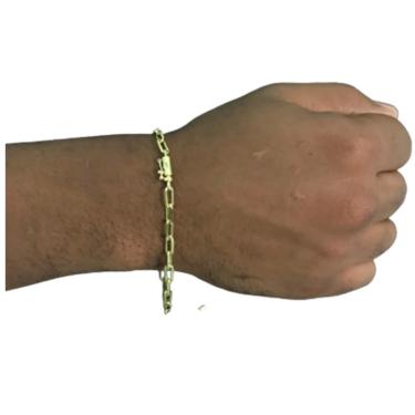 Imagem de Pulseira 4mm Quina moderna e estiloso Joias maciças